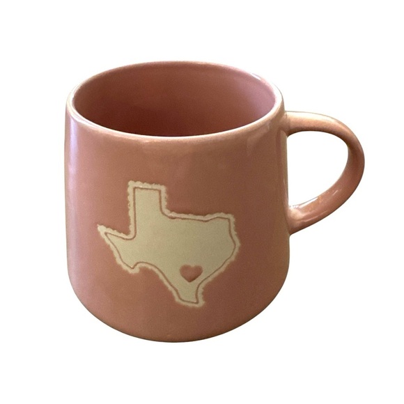 Heb Destination Holiday Texas Ceramic Valentine's Pink Coffee Tea Mug Cup NWT - Picture 2 of 7